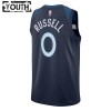 Camiseta Niños NBA Minnesota Timberwolves D Angelo Russell 2022-23 Nike Icon Edition Navy Swingman